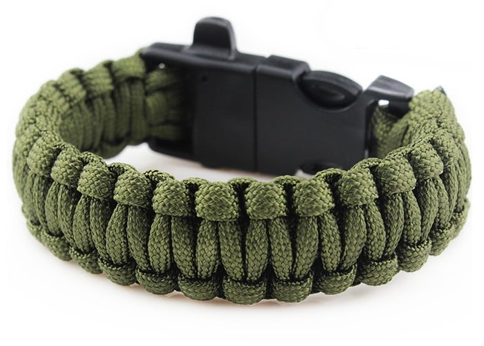 Badger Outdoor Paracord Bracelet with flint - Olive - Buy Online -  MILITARY.EU Shop