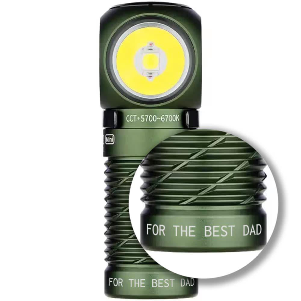 Olight Perun 2 Mini Neutral White OD Green Head and Angle Flashlight With Headband - 1100 lumens