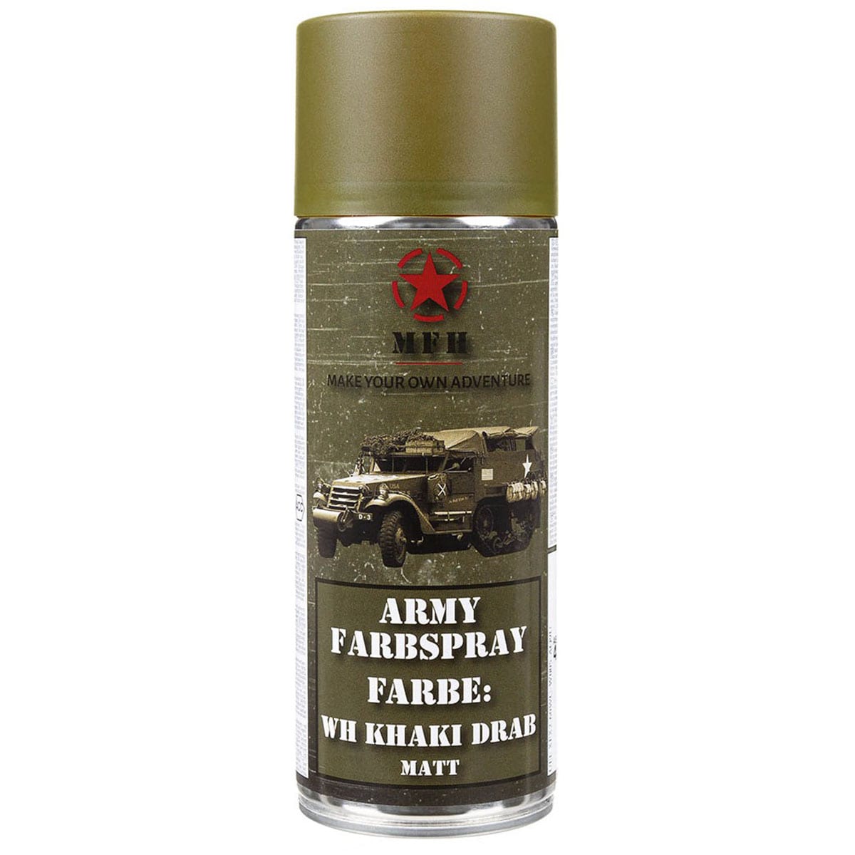 MFH Military spray paint 400 ml - WH Khaki Drab (RAL7008)