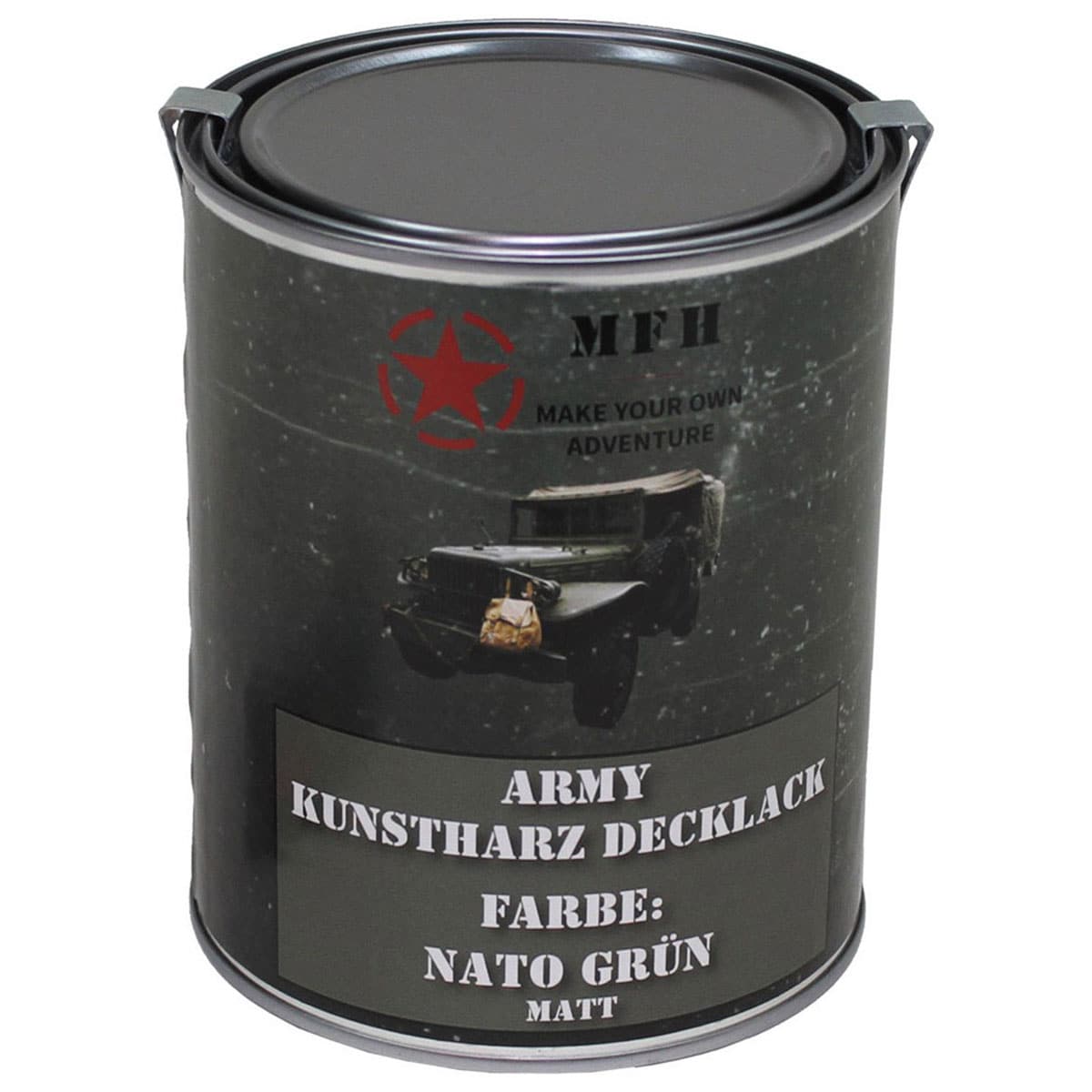 MFH Military paint in 1 l can - NATO Green