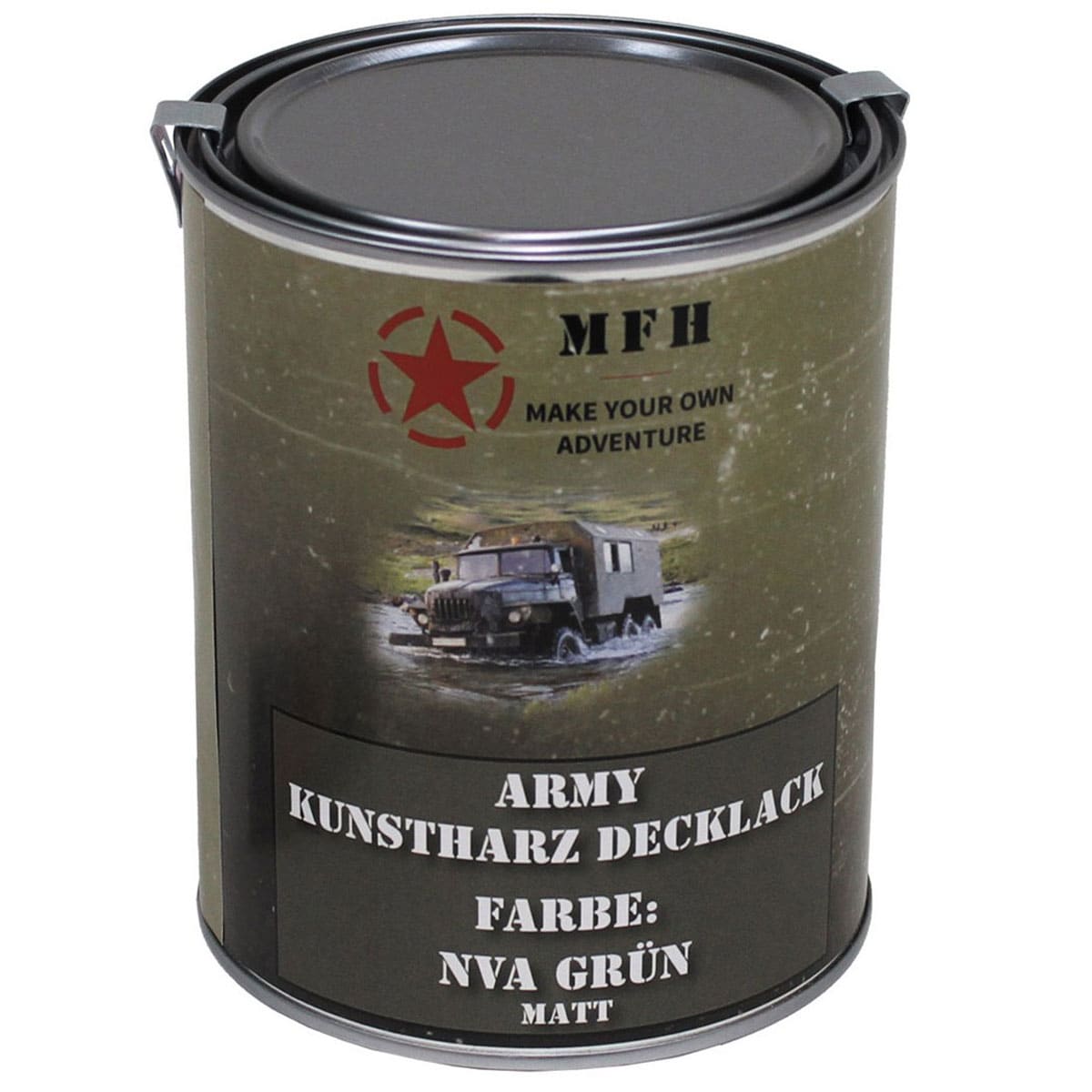 MFH Military paint in 1 l can - NVA Green