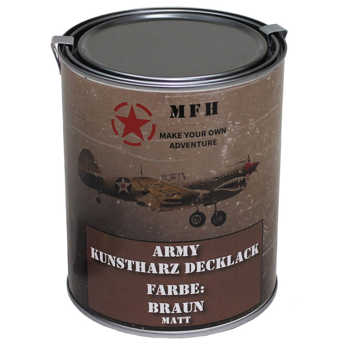 MFH Military paint in 1 l can - Brown