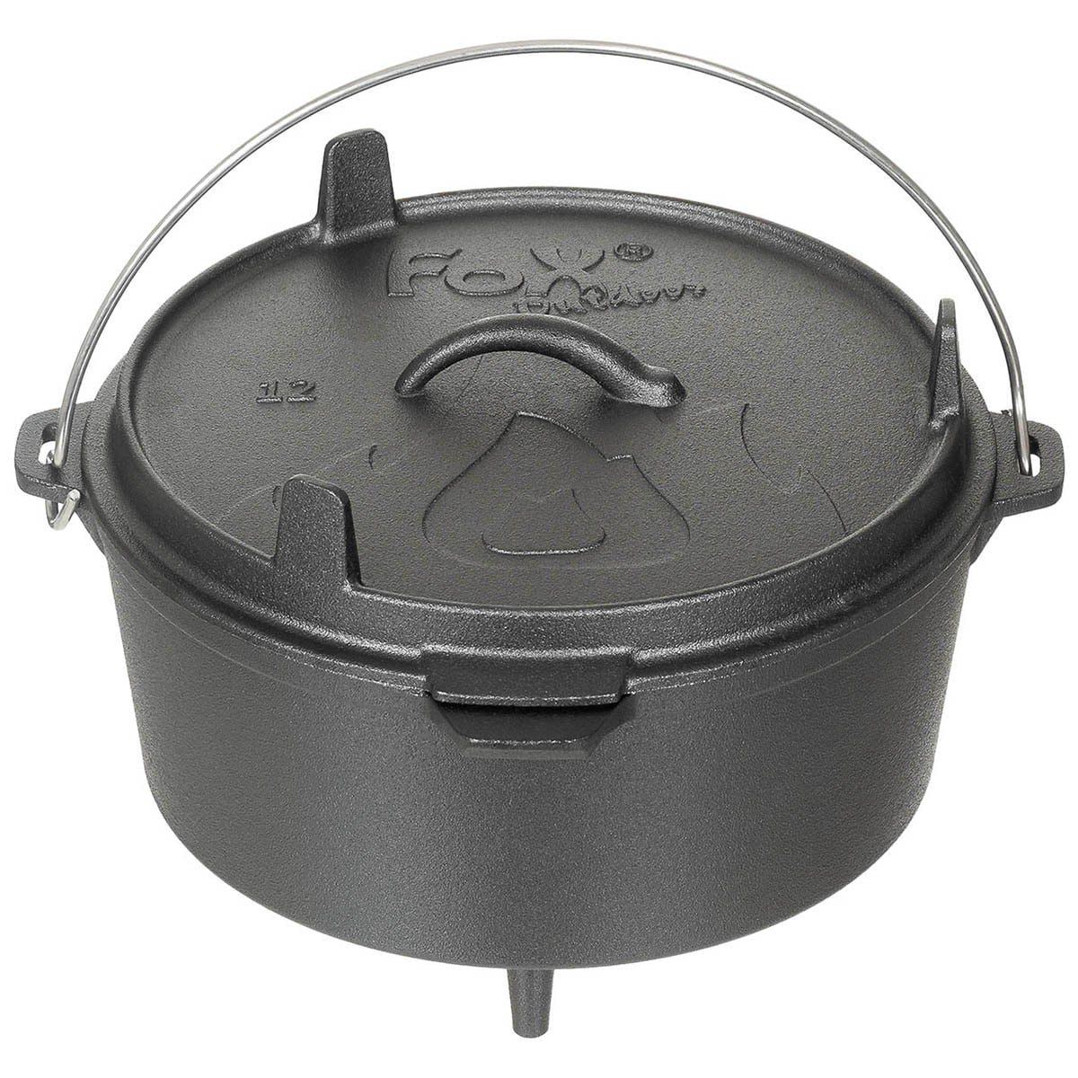 MFH Fox Outdoor Dutch Oven cast iron pot - 5,7 l