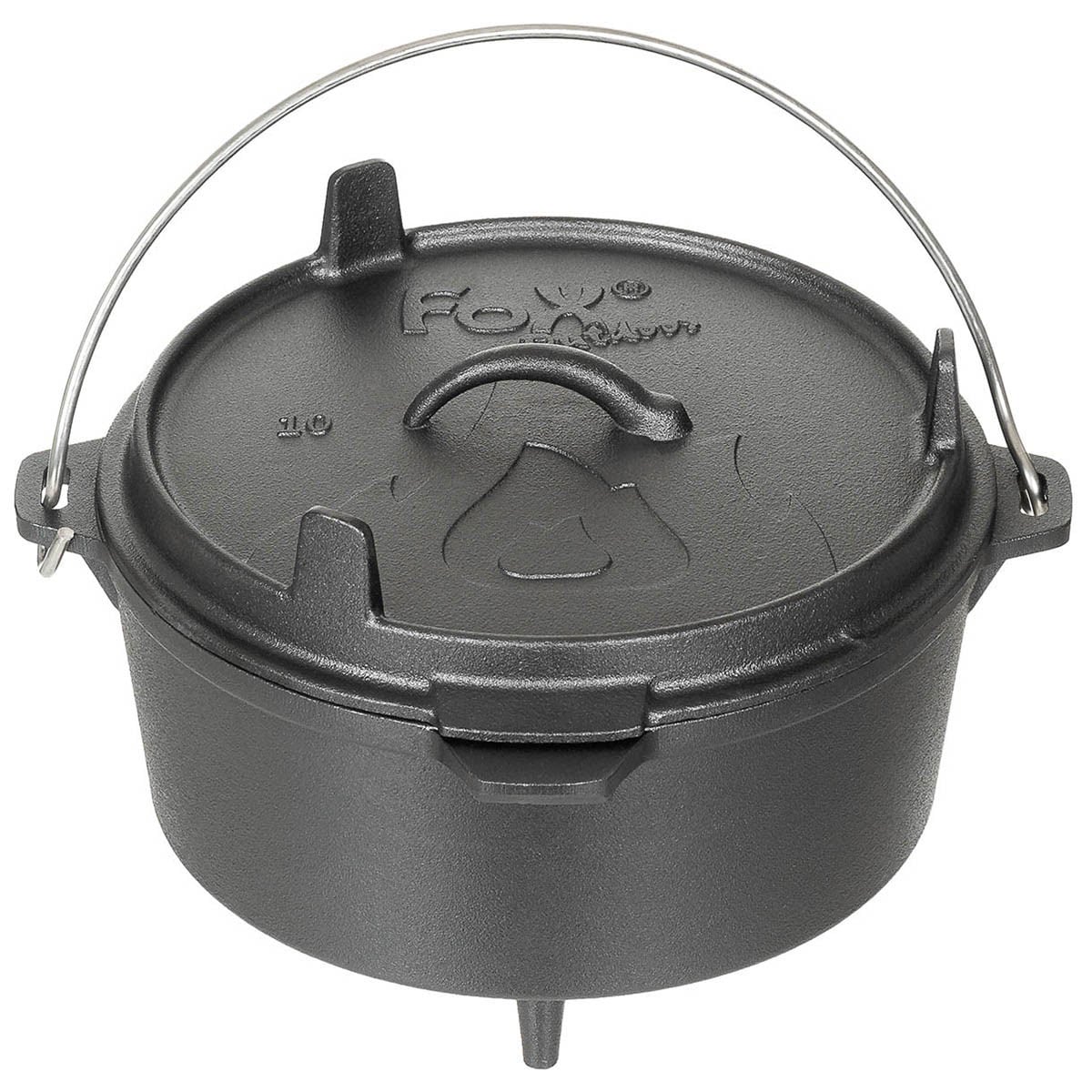 MFH Fox Outdoor Dutch Oven cast iron pot - 3,8 l