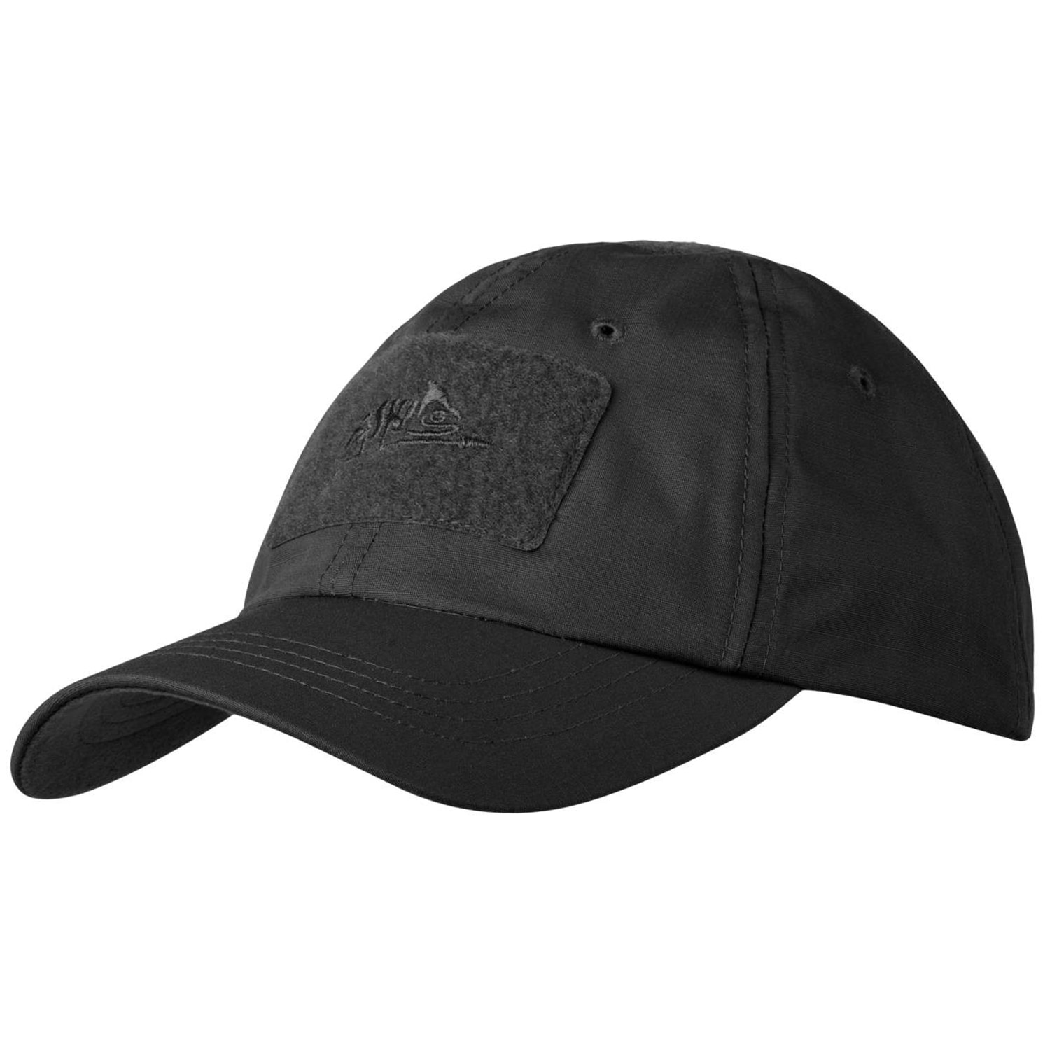 Helikon PolyCotton Rip-Stop Baseball Cap plus velcro - Black