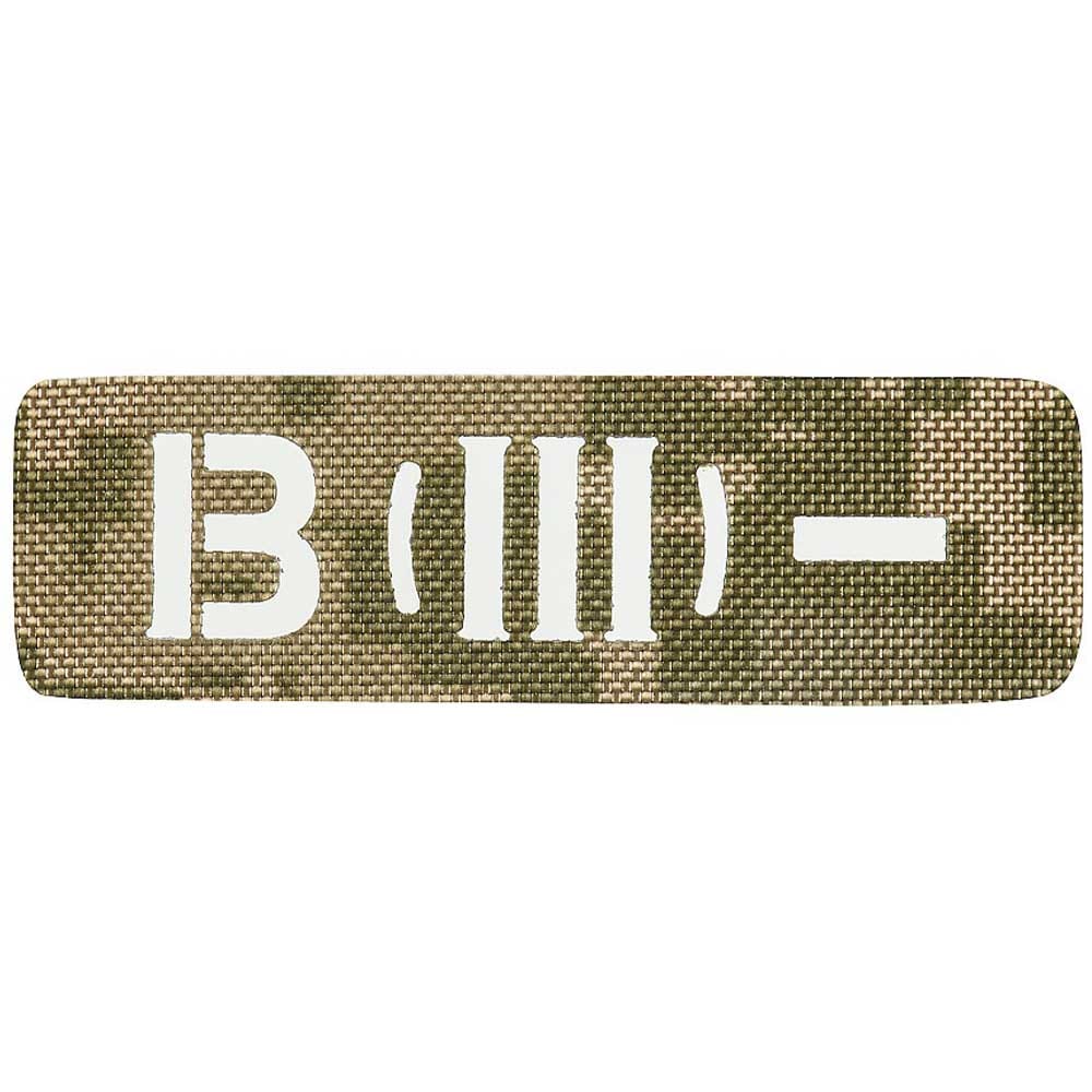 M-Tac Patch with blood type B (III) Rh- Laser Cut - MM14