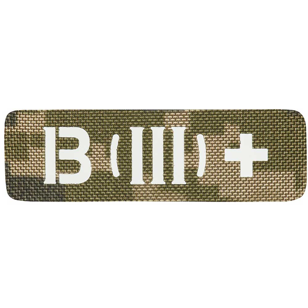 M-Tac Patch with blood type B (III) R+ Laser Cut - MM14