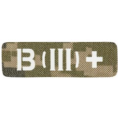 M-Tac Patch with blood type B (III) R+ Laser Cut - MM14