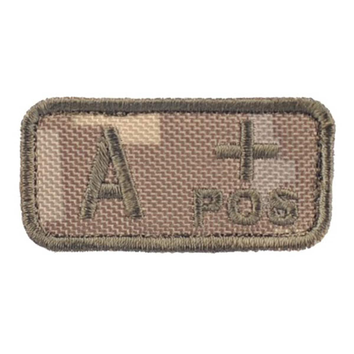 M-Tac Patch with blood type A Rh+ POS - MM14