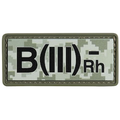 M-Tac Patch with blood type B (III) Rh- PVC - MM14
