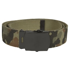 Mil-Tec Cotton Belt Black Buckle - Flecktarn