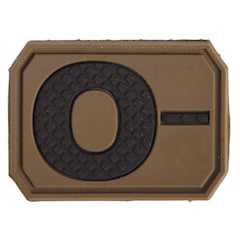 Mil-Tec Patch with blood type 0- Coyote