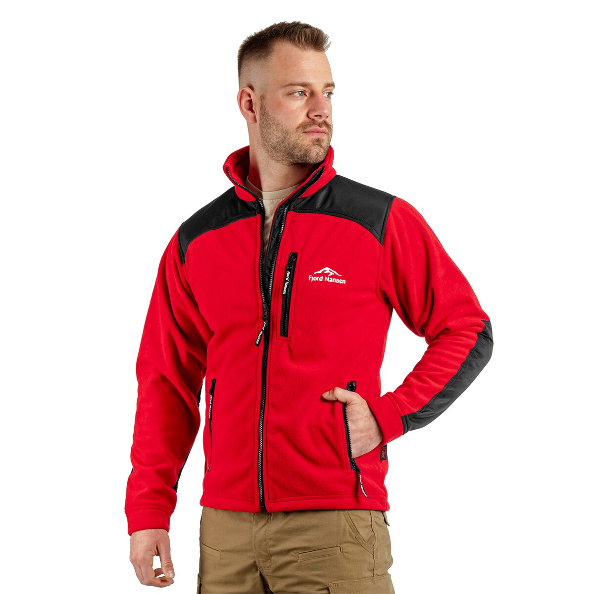 Fjord Nansen Storm X-Block Fleece Jacket - Red