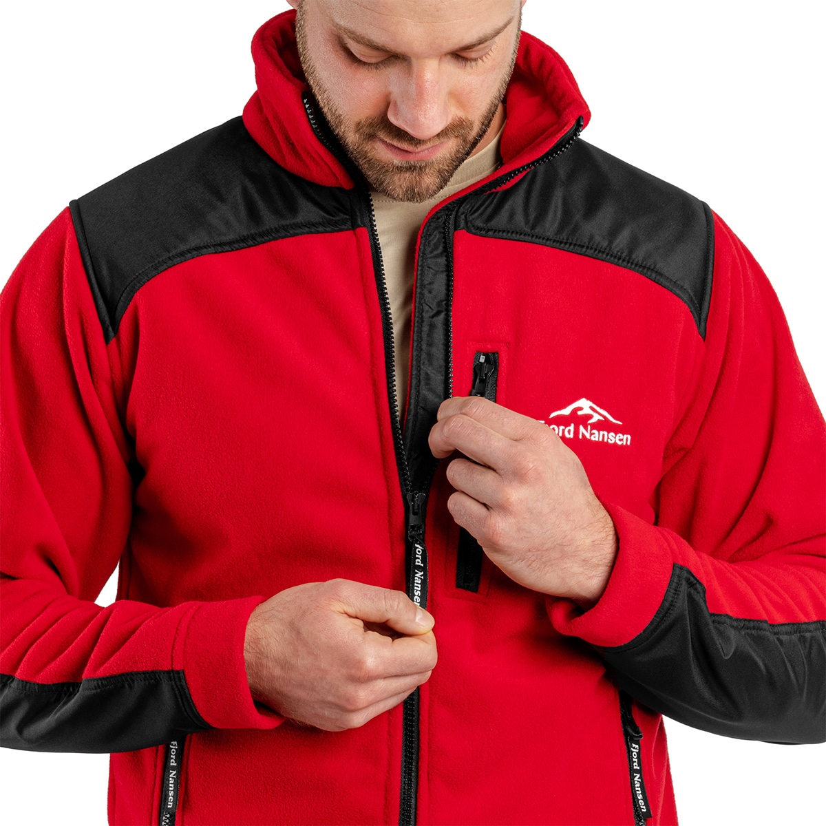 Fjord Nansen Storm X-Block Fleece Jacket - Red