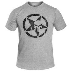 TigerWood Punisher Military T-Shirt - Grey