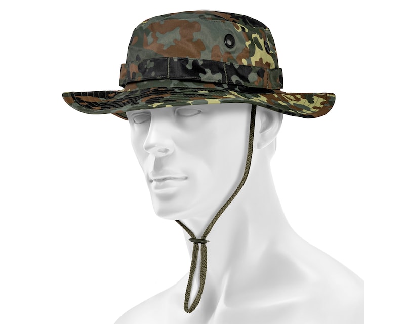 Boony Hat German Flecktarn Boonie Army Outdoors Camo Fishing Hat