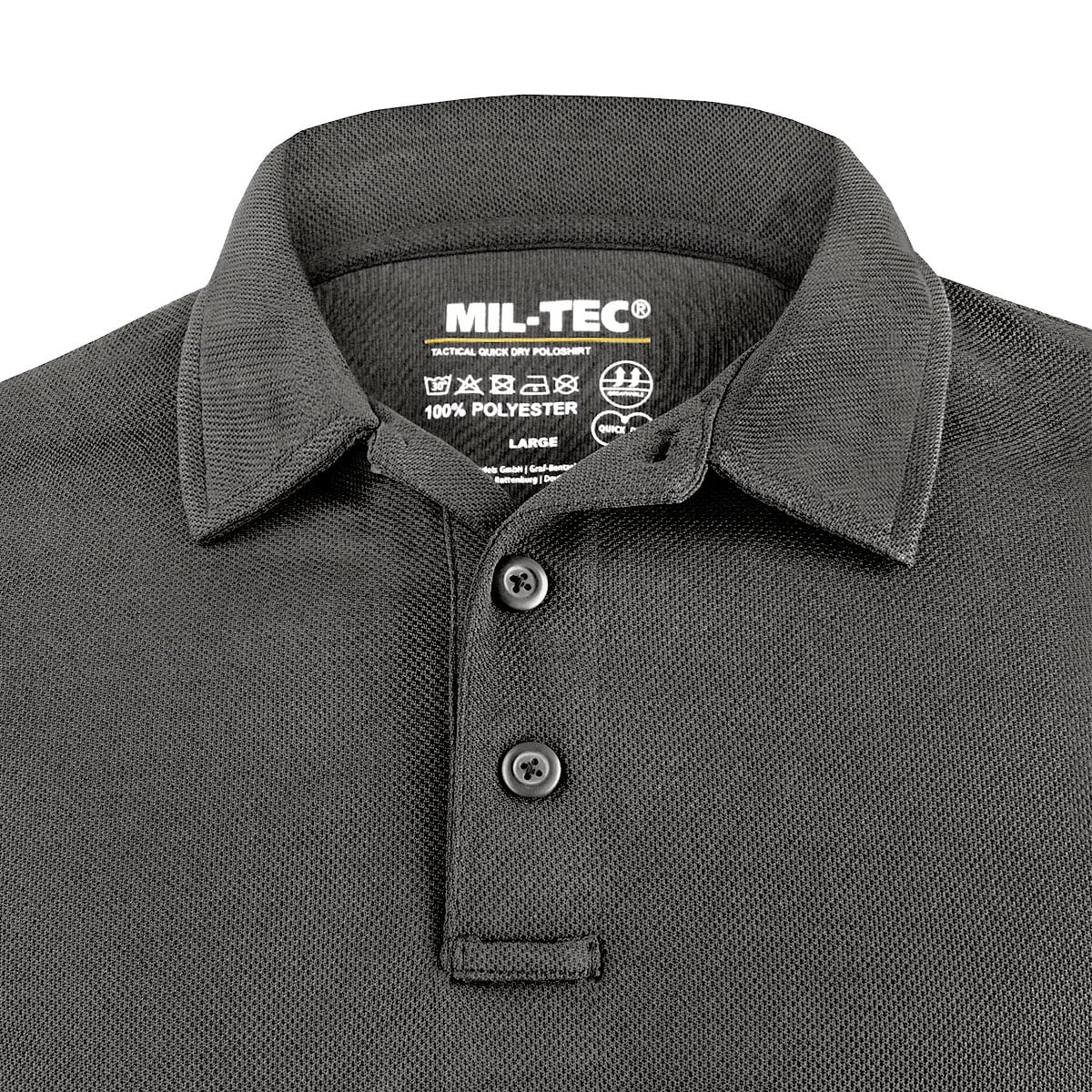 Mil-Tec Tactical Quickdry Polo Shirt - Urban Grey