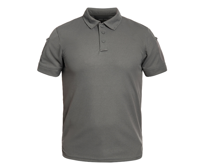 Mil-Tec Tactical Quickdry Polo Shirt Urban Grey - Main Image