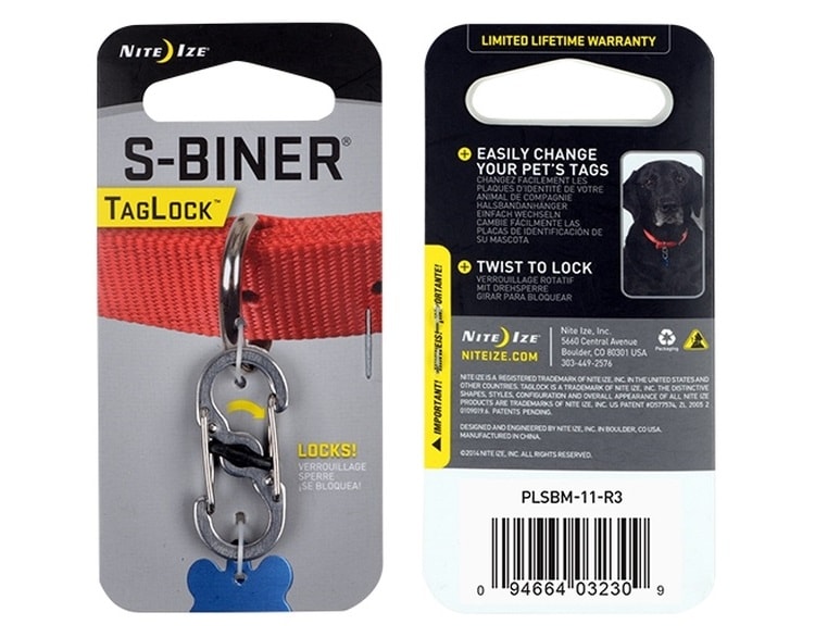 Nite Ize S-Biner TagLock Carabiner 2 Steel