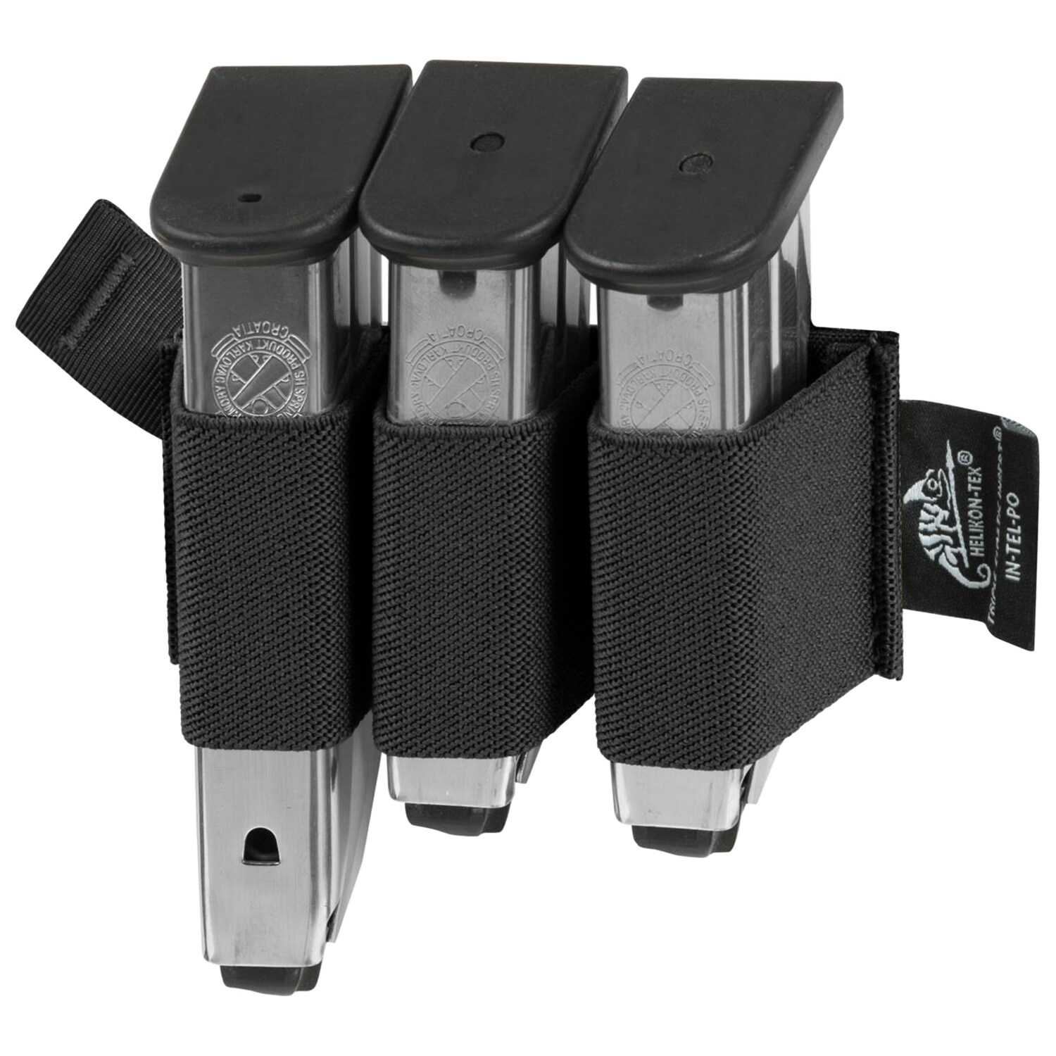 Helikon Triple Elastic Insert Pouch for small magazines - Black