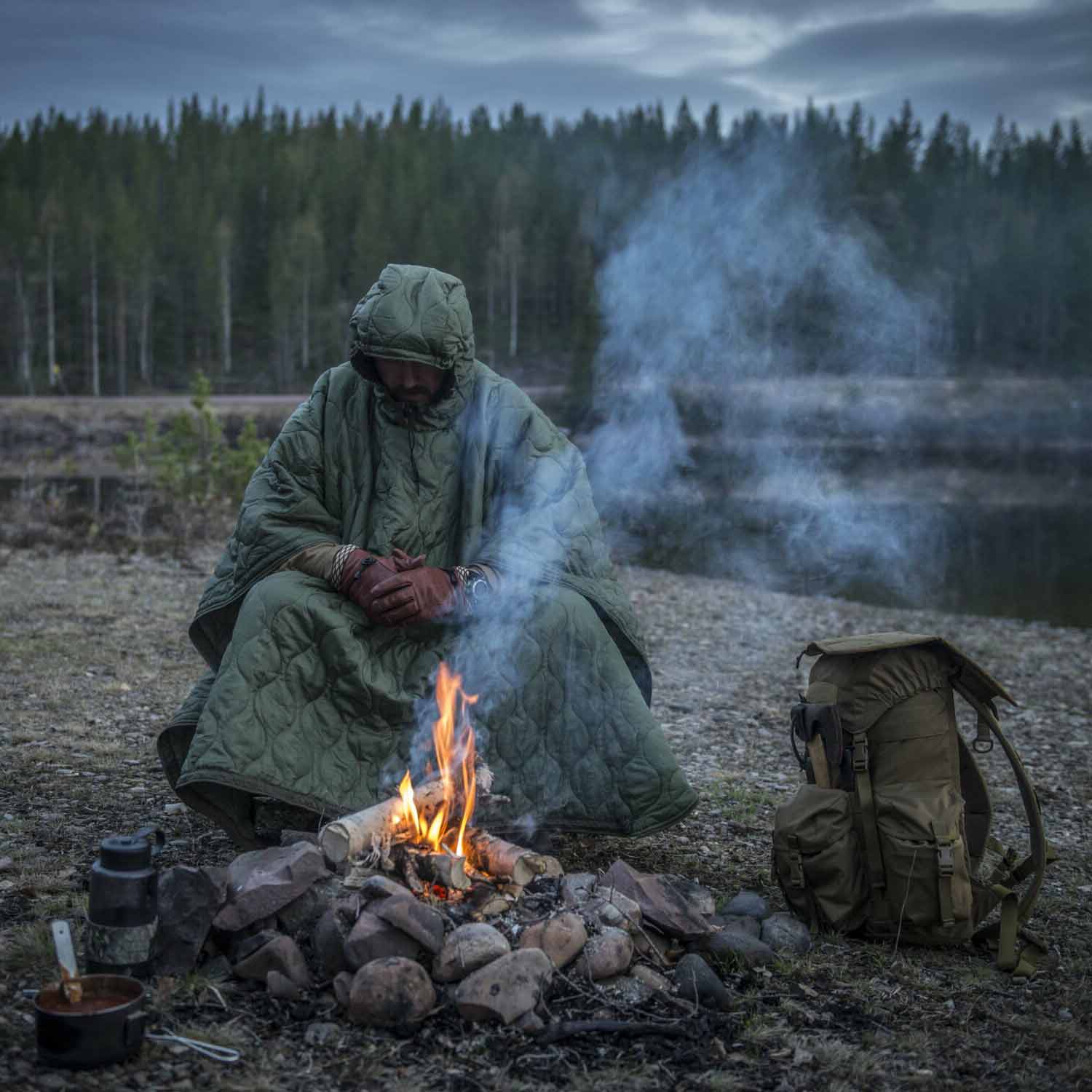 Helikon Swagman Roll Basic Poncho - Olive Green