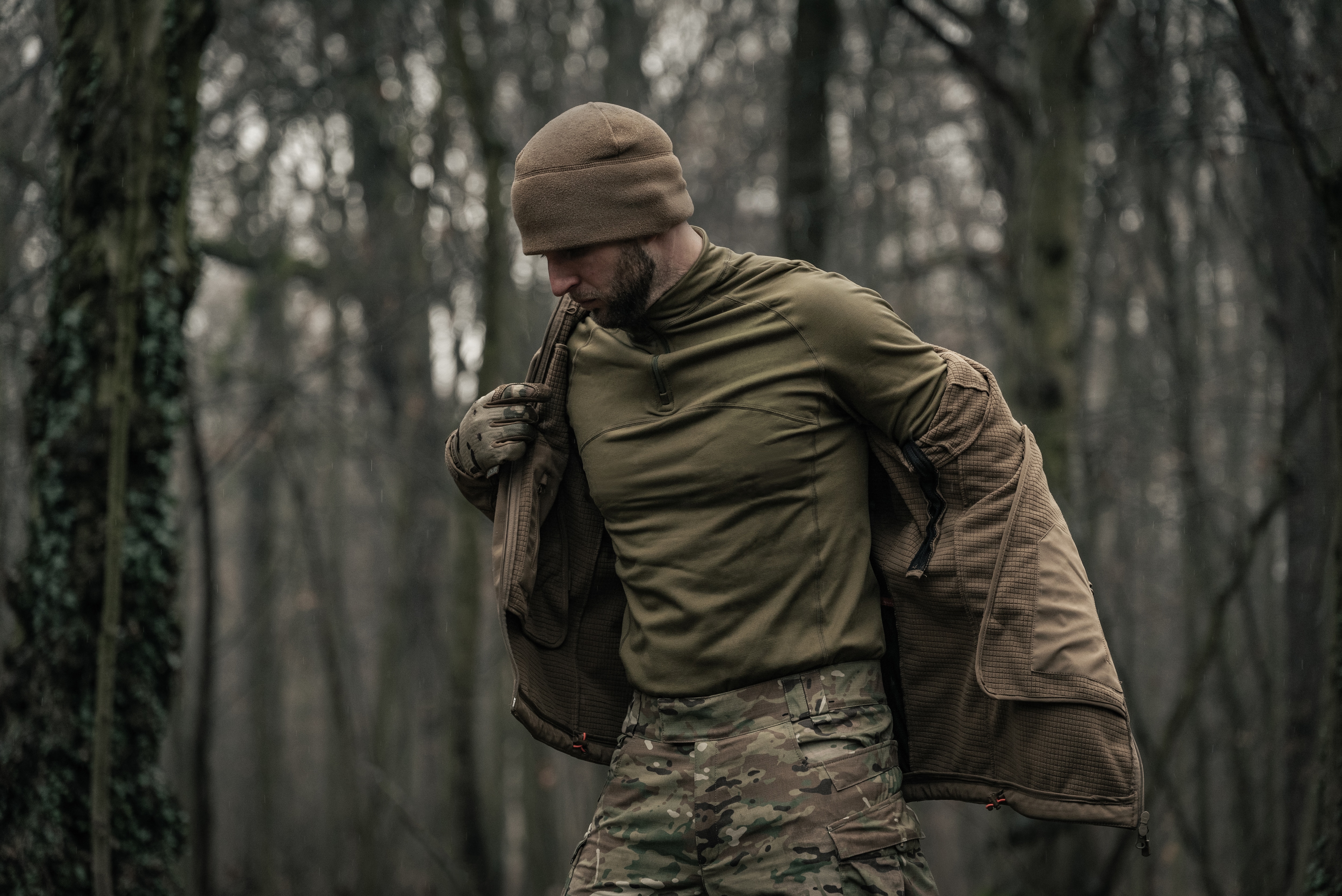 Military Wear Tactical Level 2 Thermal Longsleeve shirt - Olive