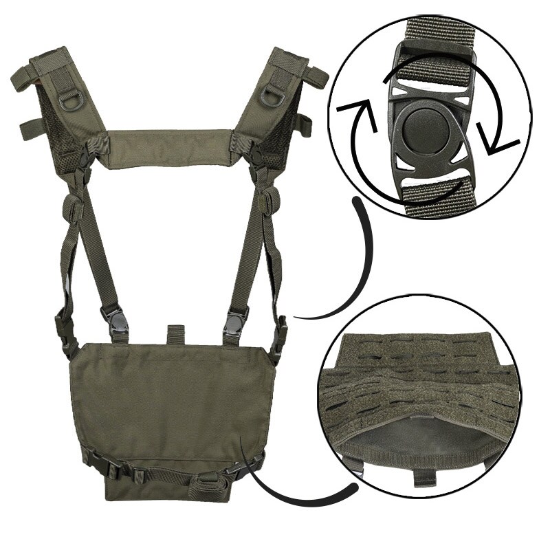 Mil-Tec Lightweight Chest Rig - Olive