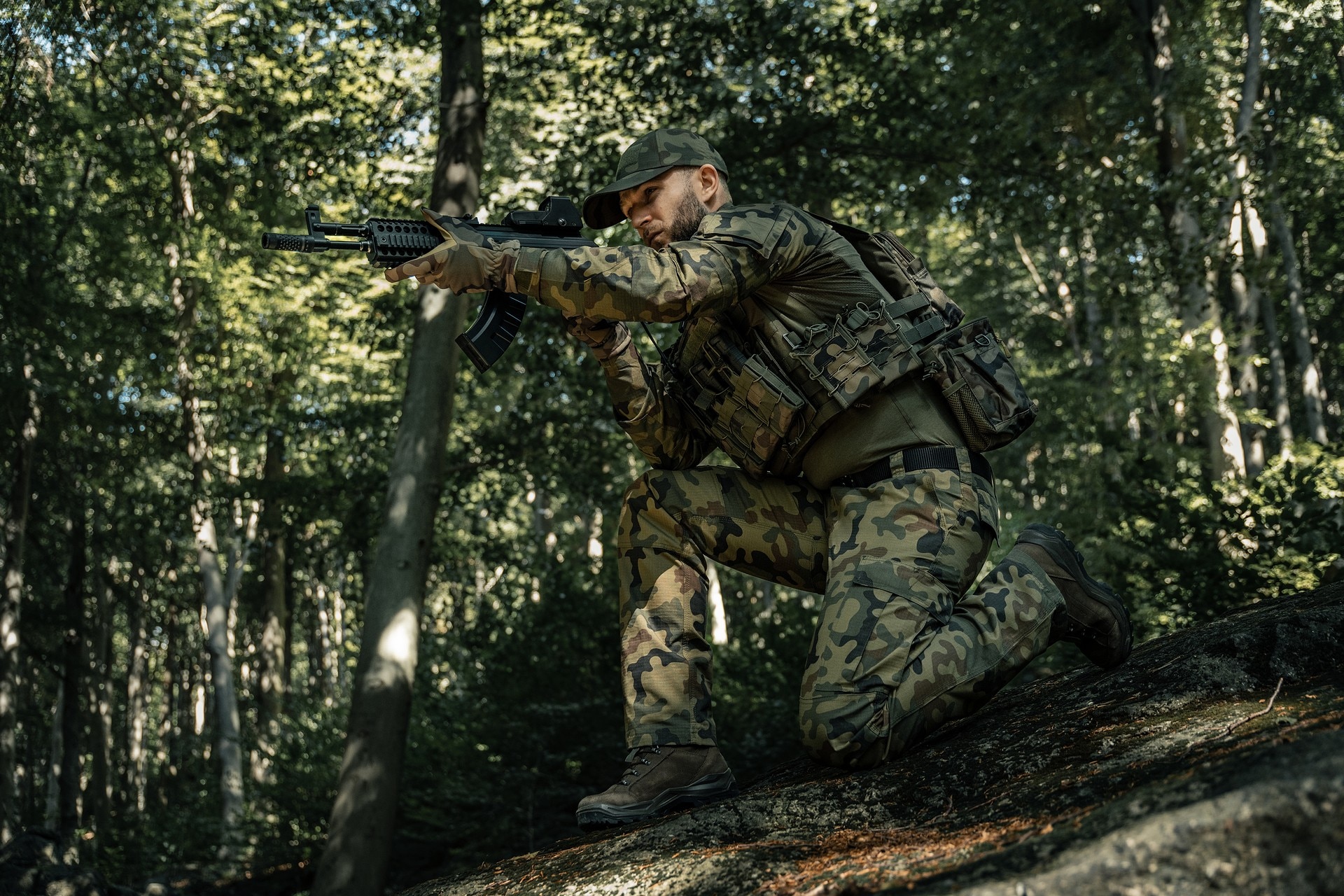 Mil-Tec Plate Carrier Gen. 2 Tactical Vest - Olive