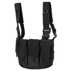 Mil-Tec Mag Carrier Chest Rig Tactical Vest - Black
