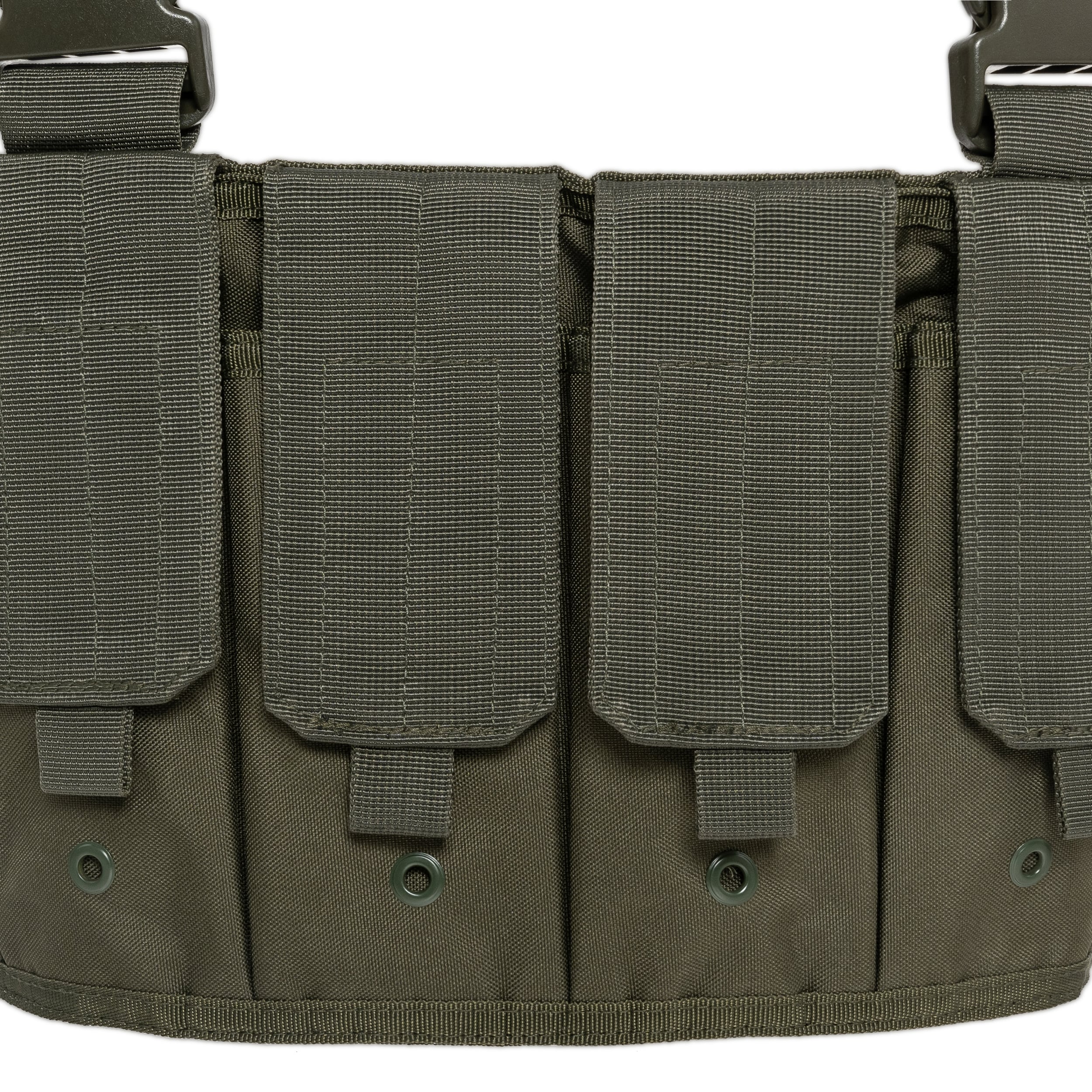 Mil-Tec Mag Carrier Chest Rig Tactical Vest - Olive