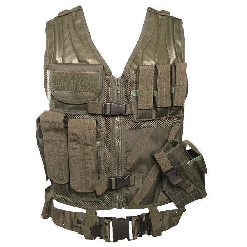 Mil-Tec USMC Tactical Vest - Olive