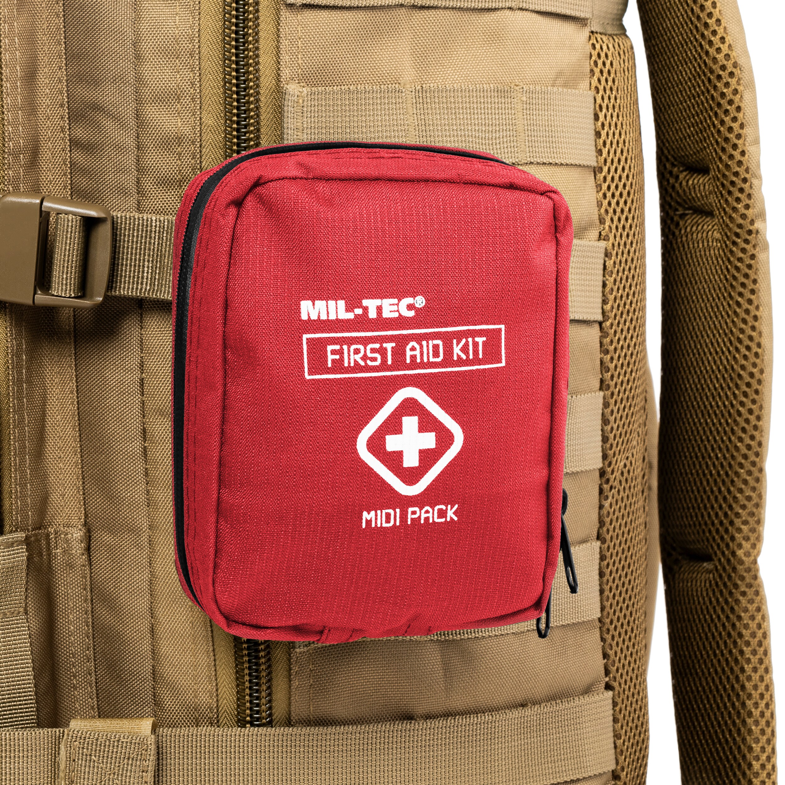 Mil-Tec First Aid Kit Midi Pack - Red