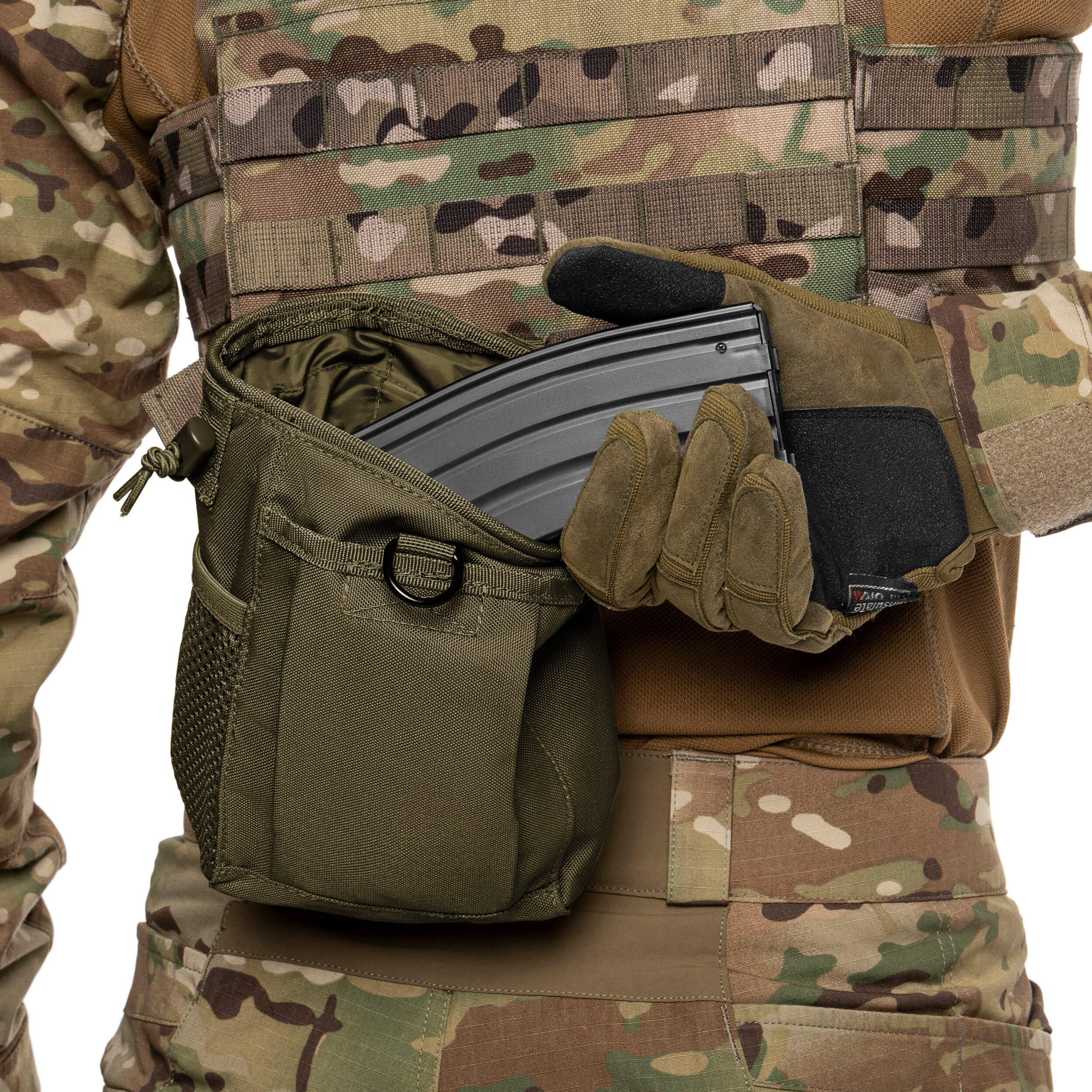 Mil-Tec MOLLE Open Dump Pouch - Olive