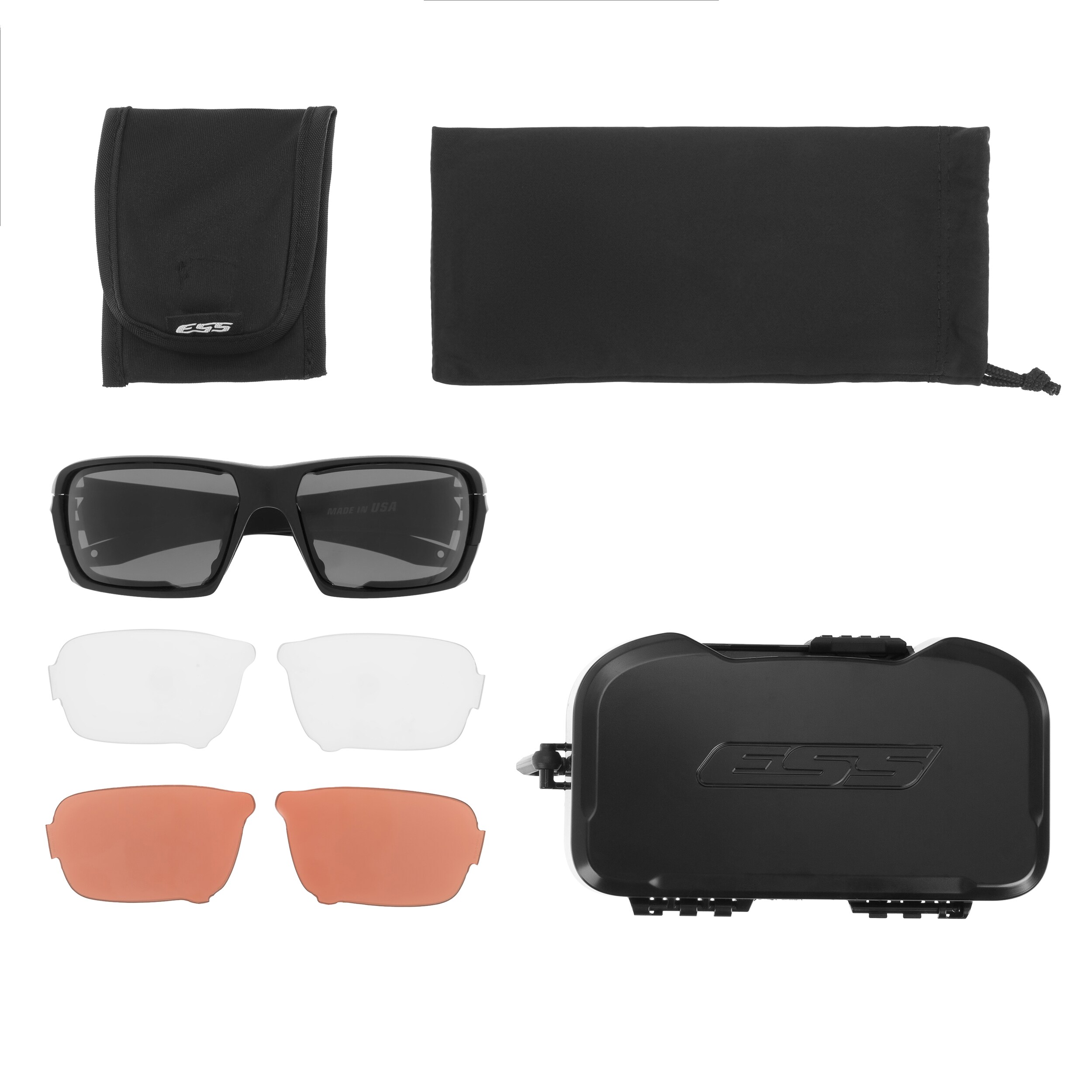 ESS Rollbar tactical glasses - Subdued Logo Eyewear Kit