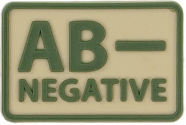 Helikon AB Rh- Blood Type Emblem Khaki - 2 pcs.