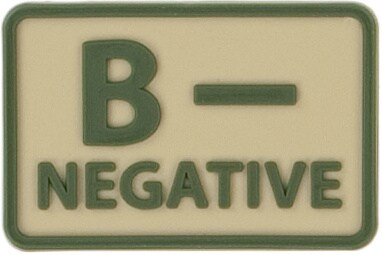 Helikon B Rh- Blood Type Emblem Khaki - 2 pcs.