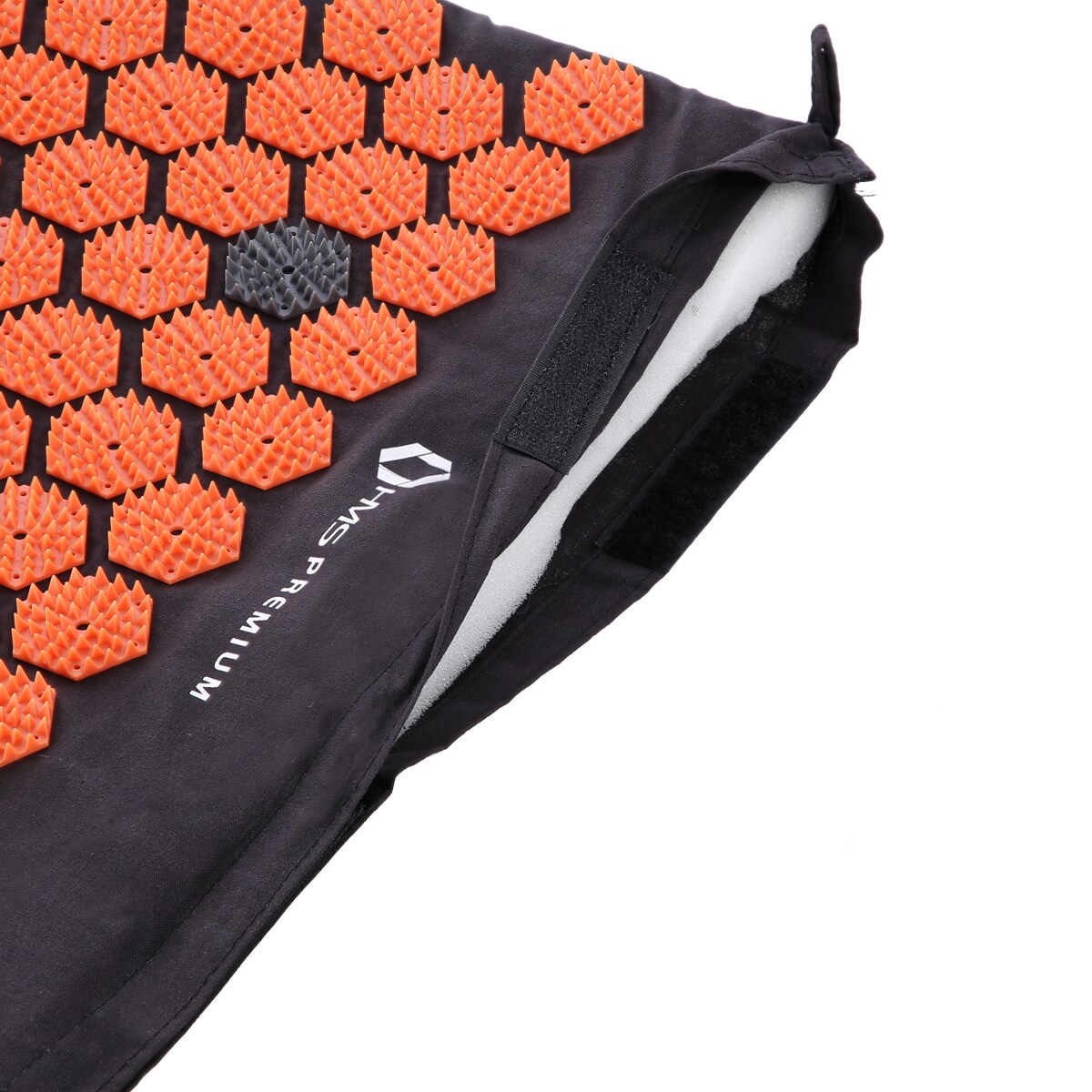 HMS Premium AKM01 Acupressure Mat with cushion - black/orange