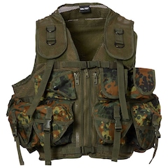 Mil-Tec 9 Pockets Tactical Vest - Flecktarn