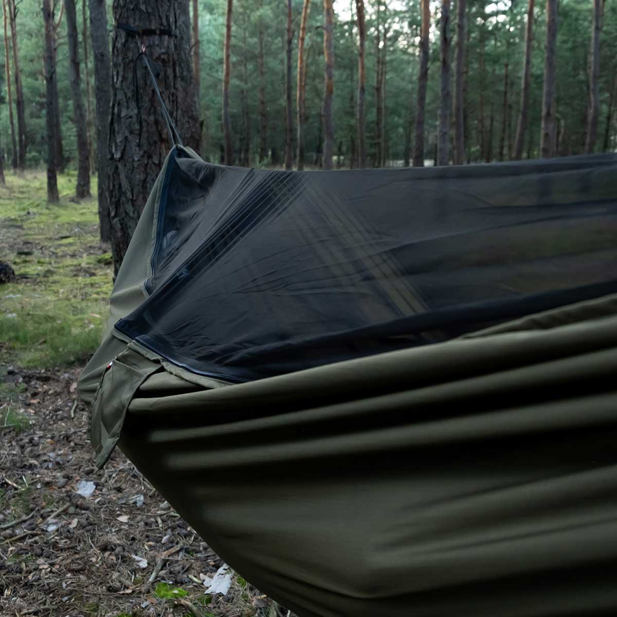 Hammock Tigerwood Bizon Olive - with mosquito net