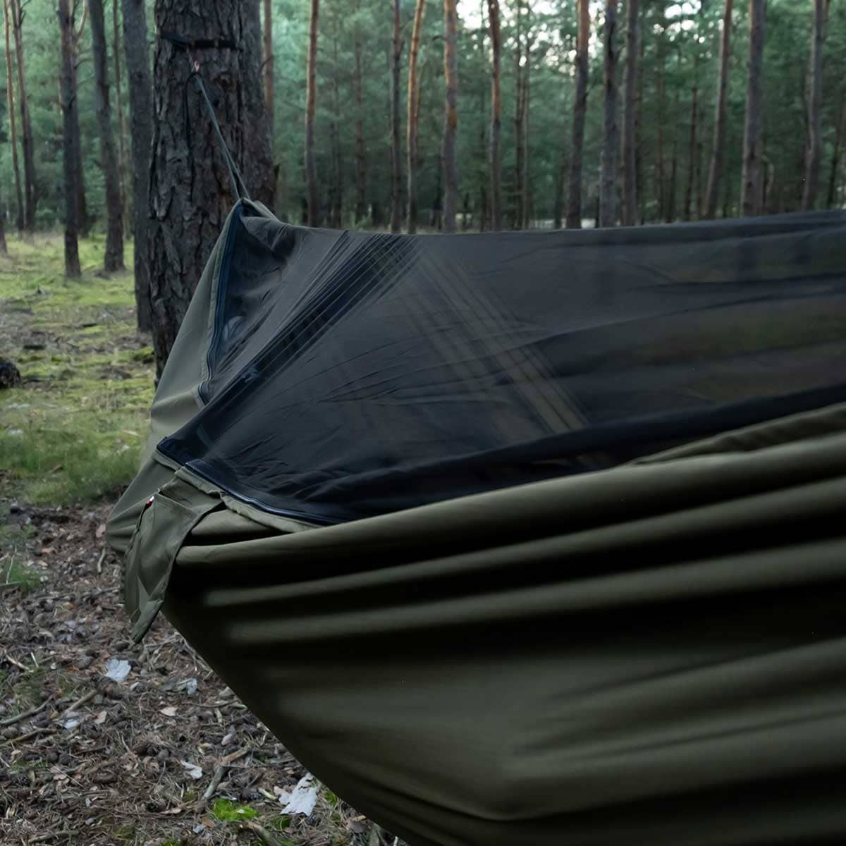 Hammock Tigerwood Bizon Long Olive - with mosquito net