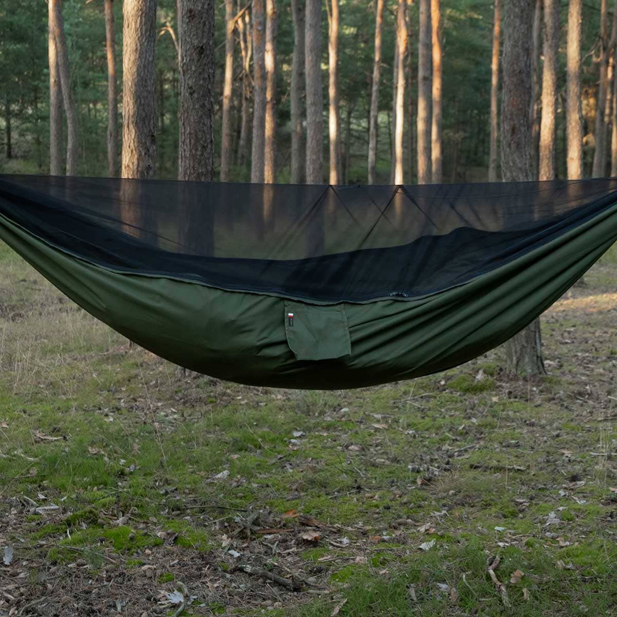 Hammock Tigerwood Bizon Long Green - with mosquito net