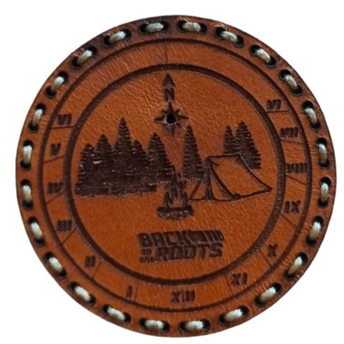 Tigerwood leather patch - Back To The Roots