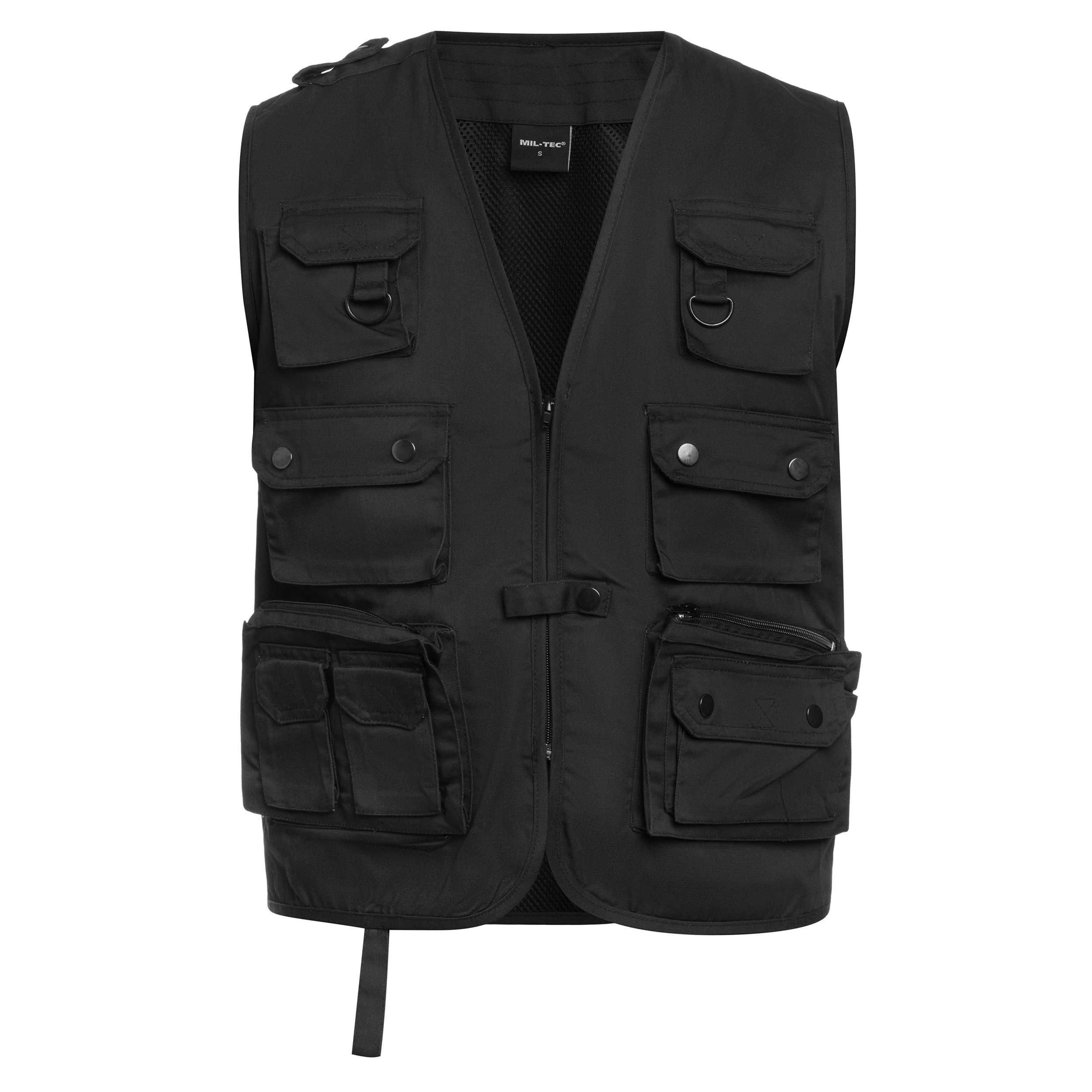 Mil-Tec Hunt & Fishing Mesh Vest - Black