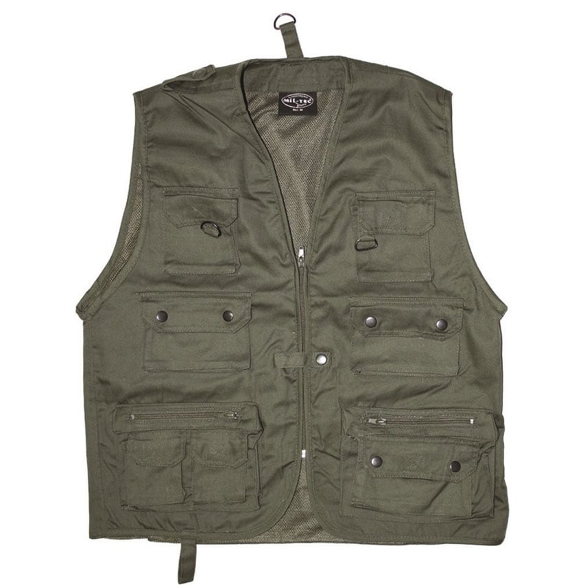 Mil-Tec Hunt & Fishing Vest - Olive