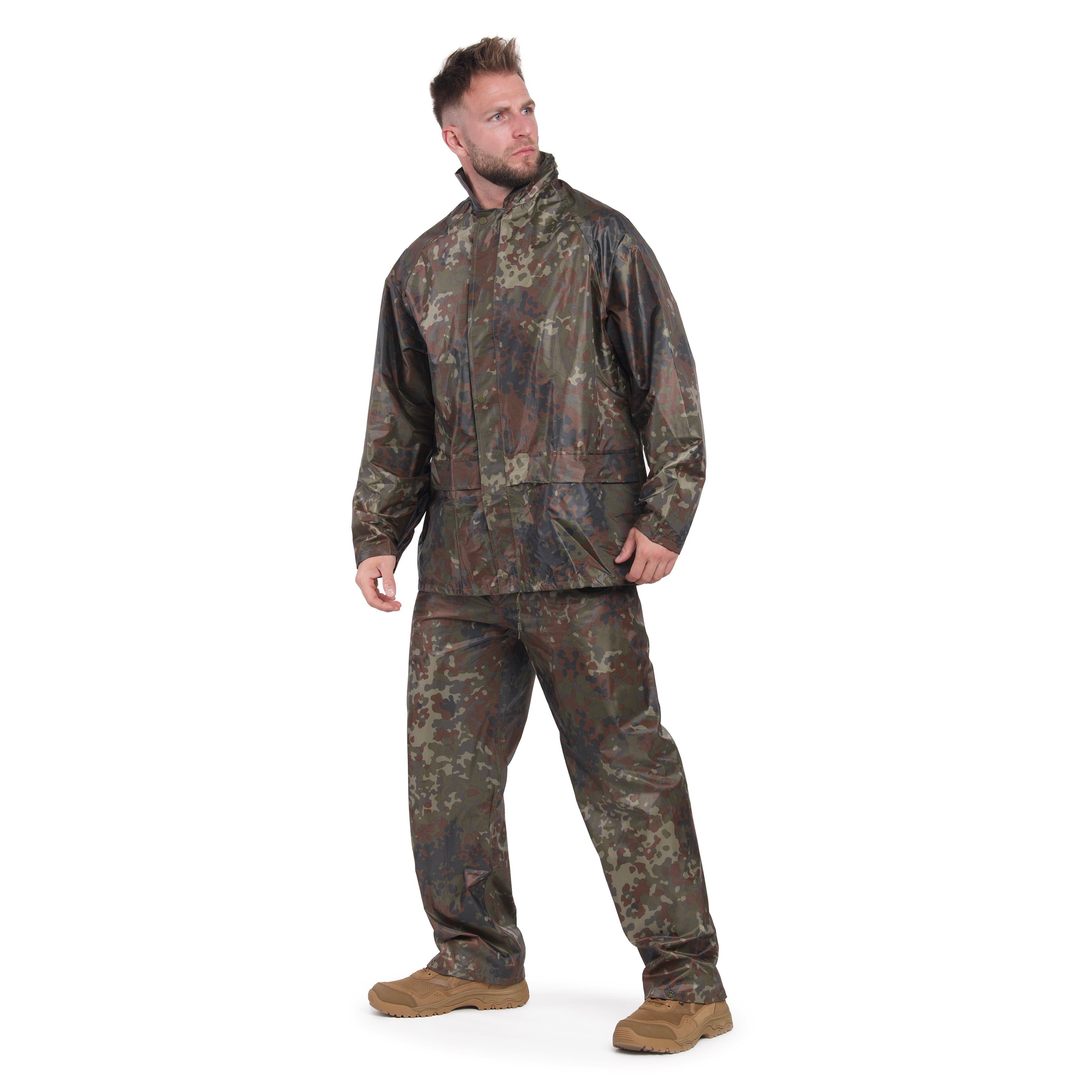 Mil-Tec rainproof set jacket + pants - Flecktarn