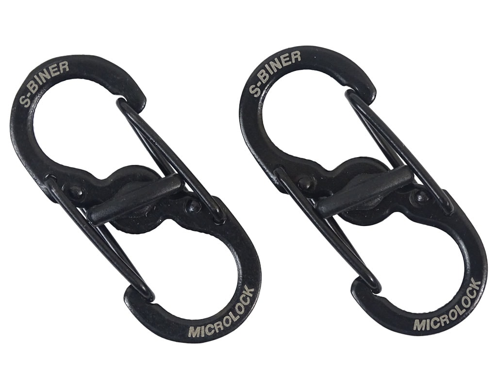 Nite Ize S-Biner MicroLock Black Carabiner - 2 pcs.