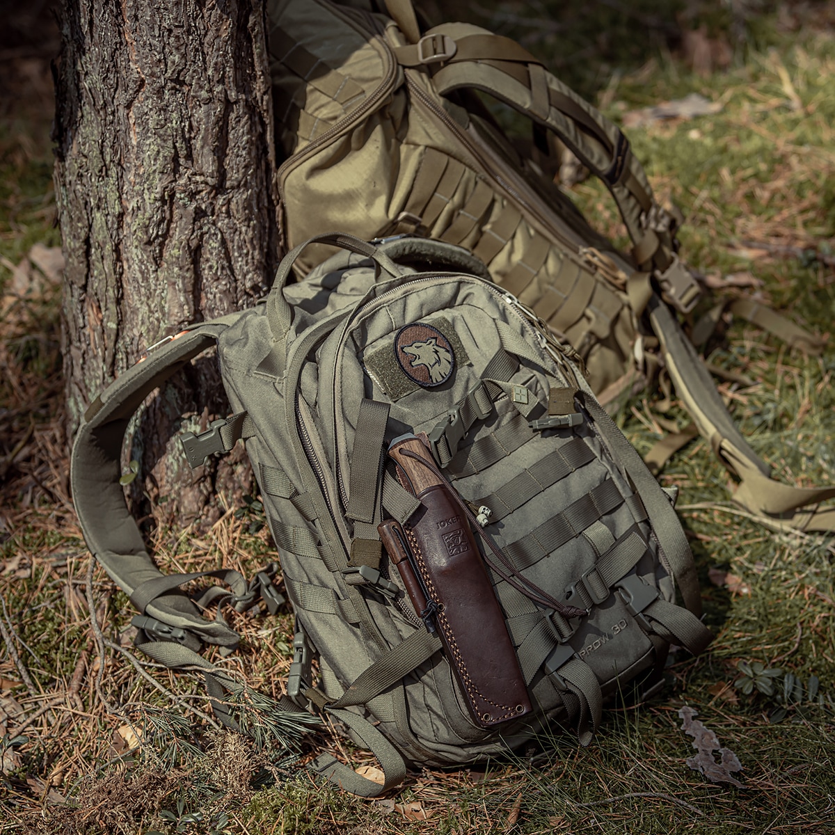 Olive green backpack online