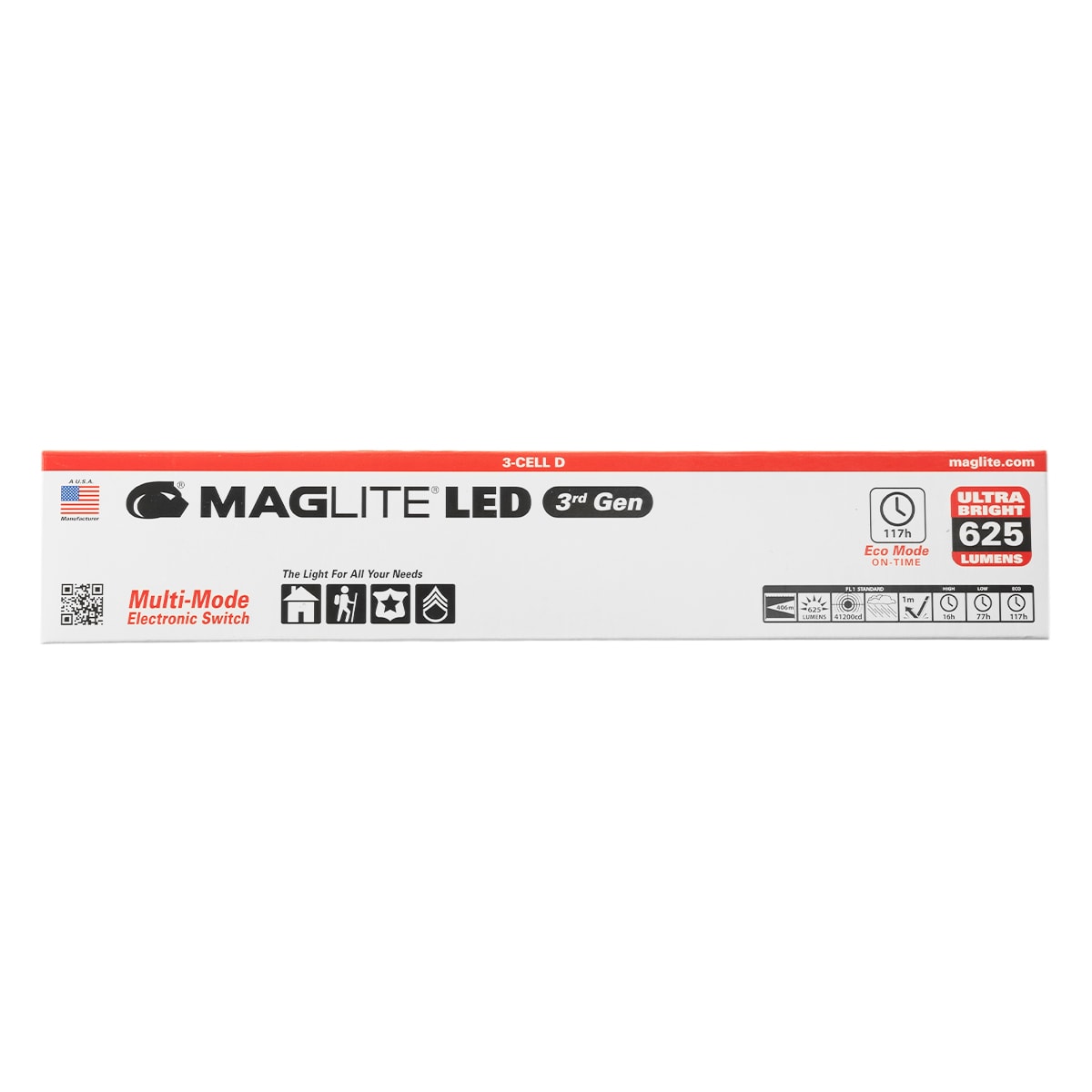 Maglite ML300L 3 D-cell LED Flashlight Black Box - 746 lumens