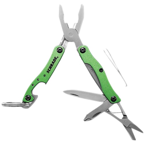 Schrade Keychain Tool ST12 Multitool - Green