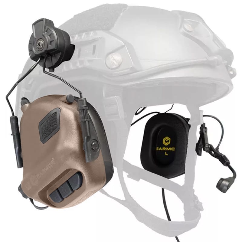 Earmor M32 Tactical Headset for helmets - Coyote Tan